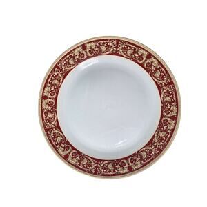 ROYAL VIENNA China Red Gold Scroll Band Rare 10" Dinner Plate - Qty 1